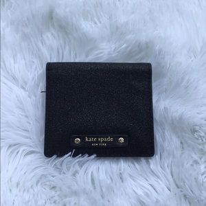 Mini Black Glitter Kate Spade Wallet